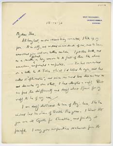 Letter from E.M. Forster to Alec Randall, December 18, 1936 thumbnail