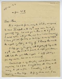 Letter from E.M. Forster to Alec Randall, April 28, 1932 thumbnail