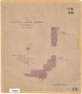 Plan of the Kitseguecla Indian Reserves, Cassiar District thumbnail