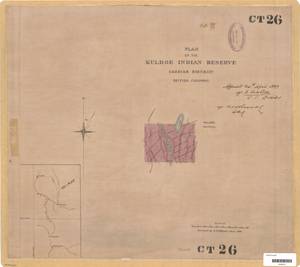 Plan of the Kuldoe Indian Reserve. Includes Key Plan, Cassiar District thumbnail