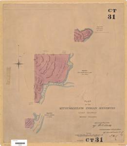 Plan of the Kitsumkaylum Indian Reserves, Coast District thumbnail