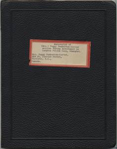 Manuscript of (Mrs.) Peggy Pemberton-Carter written during internment in Lunghua Prison Camp, Shanghai thumbnail