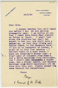 Letter from E.M. Forster to Alec Randall, May 20, 1932 thumbnail