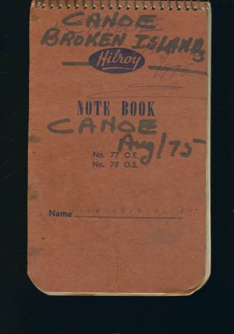 Canoe Broken Islands, 1975