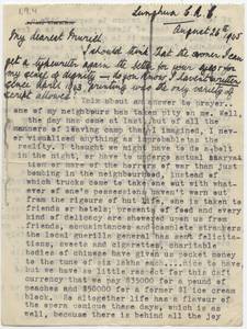 My dearest Muriel, I should think ... [Letter from Peggy to Muriel] thumbnail