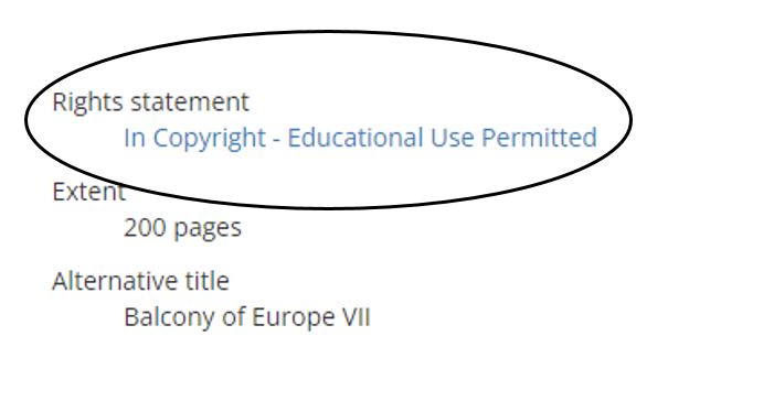 Circled rights statement